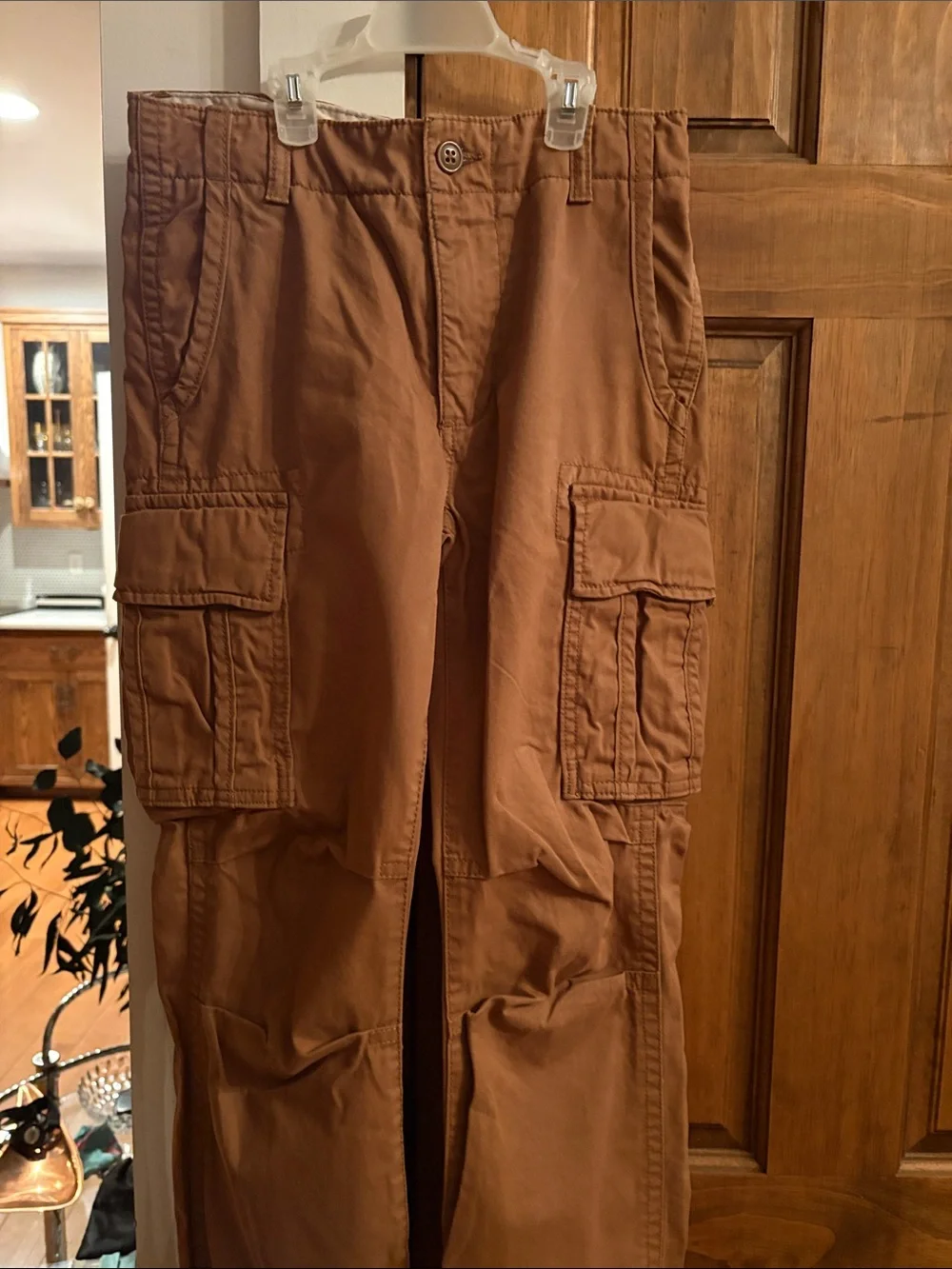GAP Men's Cargo Pants in Rust Brown